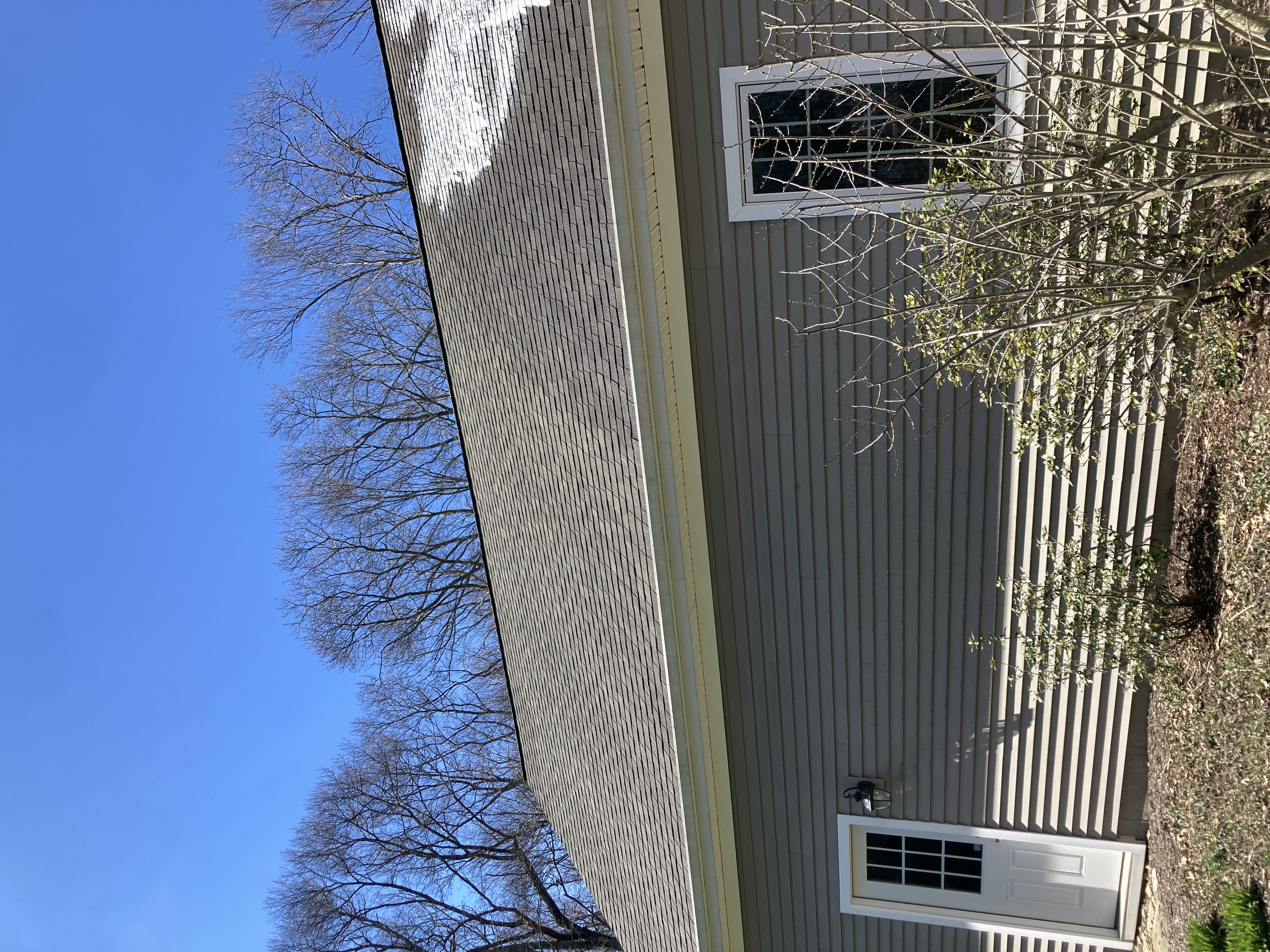 Roof after cleaning
